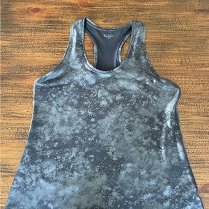 Athleta Black/Gray Metallic Tank Top